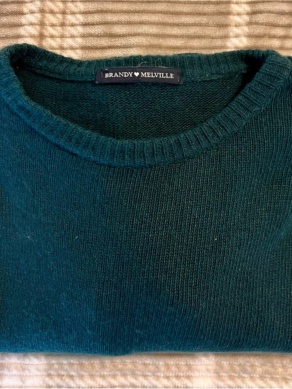 Brandy Melville Woman’s Teal Green Crewneck Sweater